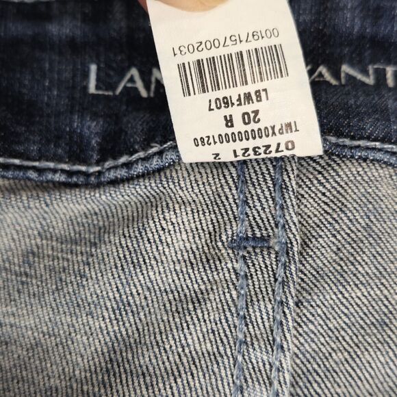 Lane Bryant Jeans Womens 20R Distressed Straight Leg High Rise Stretch Denim - Picture 7 of 11